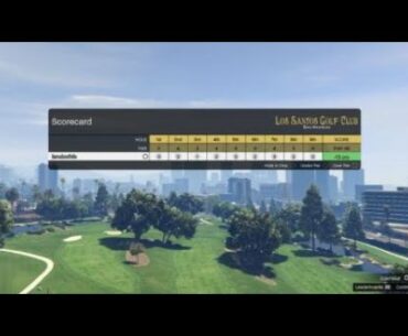 Grand Theft Auto V Golf - Frustrating -13 round