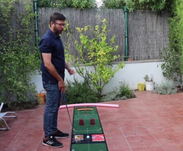 Consejos de GOLF desde casa: Mejora el putt con dos libros y dos vasos