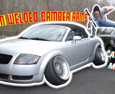 I MADE CAMBER ARMS !! ( CUSTOM Audi TT CAMBER ARMS