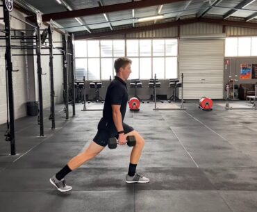 DB Reverse Lunge