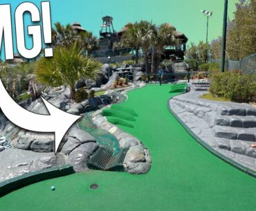 YOU HAVE TO SEE THIS AMAZING MINI GOLF COURSE! - CRAZY HOLE IN ONES AND AMAZING HOLES! | Brooks Holt