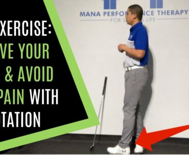 GOLF EXERCISE TO STOP SLIDING, EXTENDING AND AVOID BACK PAIN