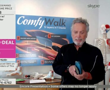 ComfyWalk Men's or Women's 5-Layer Insole Pair w/ Travel Bag | Comfy Walk Insoles | ShopHQ | 2020