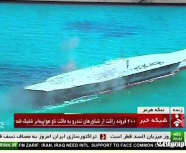 Iran attacks replica US ship in military drill