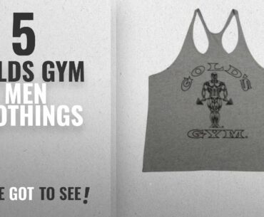 Top 10 Golds Gym Men Clothings [ Winter 2018 ]: Gold's Gym Stringer Y-Back Tank Top-Grey- L