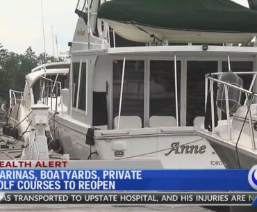 Marinas, boatyards, private golf courses allowed to open