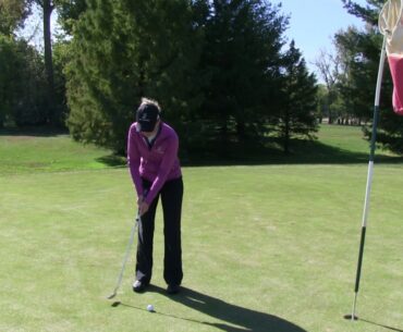 Stay relaxed over putts with the Hover Putter Drill