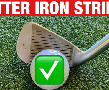 HOW TO STRIKE YOUR IRONS BETTER EVERYTIME! SIMPLE GOLF DRILL