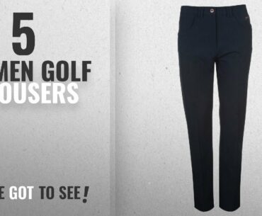 Top 10 Women Golf Trousers [2018]: Slazenger Womens Winter Golf Trousers Zip Fly Button Navy 8 (XS)