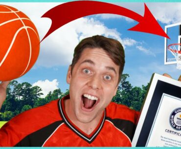 BREAKING BASKETBALL WORLD RECORDS! *Trick Shots + Slam Dunks*