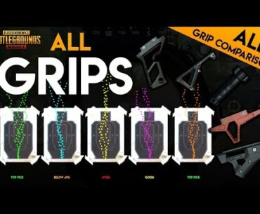 WHICH IS THE BEST GRIP FOR YOUR GUN || GRIP CHOOSING GUIDE || PUBG MOBILE