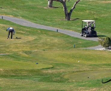 Kelowna Golfers Enjoy Sunshine on Opening Day, April 15, 2020 -  Trudeau Gets Bird From Kelowna