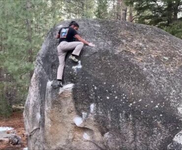 Tahoe Bouldering: Tiger Woods Sit Direct V10