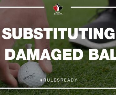 Modernized Rules of Golf: Substitution of a Damaged Ball