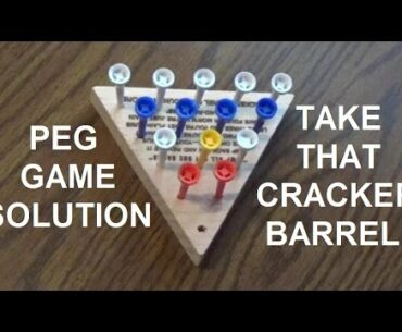 The Cracker Barrel Peg Game Solution - You Too Can Be A Genius!