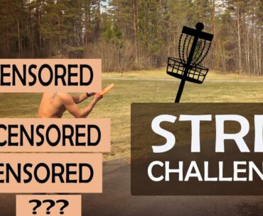 Strip disc golf challenge