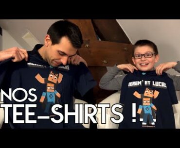INCROYABLE UNBOXING DE NOS T-SHIRTS ! Family Geek