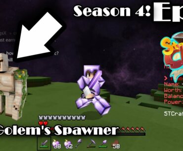 St-Craft Season 4 - Iron Golem Spawner I 2 Million Dollars first Episode 1 season 4