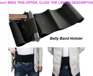 Review "Tactical Belly Band Holster for Gun 37""/31"" Concealed Gun Pistol Carry Pouch Waist Bag In