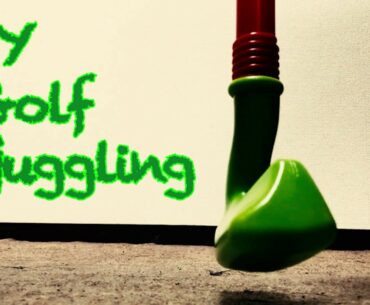 Toy golf juggling