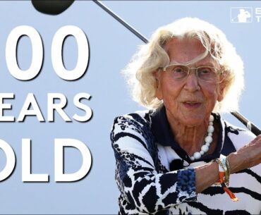 100-year-old golfer plays with stars