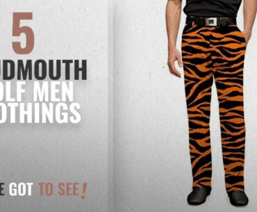 Top 10 Loudmouth Golf Men Clothings [ Winter 2018 ]: Loudmouth Golf Mens Pants - Orange & Black