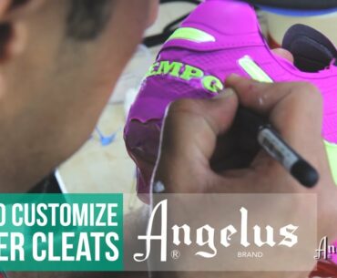 How To Customize Cleats | Angelus Neon Paint