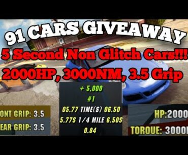 91 5 Second Non-Glitch 2000Hp 3000Nm 3.5 Grip Cars GIVEAWAY!! • Car Parking Multiplayer