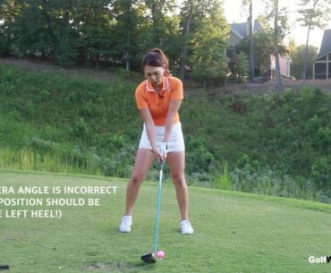 [Golf with Aimee] Aimee's Golf Lesson 032: Throw Through to Drive it Farther!