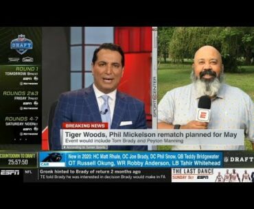 [BREAKING] Michael Collins "backlash" Tiger Woods, Phil Mickelson rematch planned for May | ESPN SC