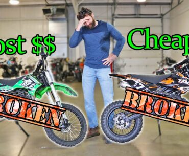 Can we FIX the CHEAPEST and MOST EXPENSIVE Dirt Bikes on Amazon?