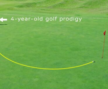 Nissan ProPILOT golf ball concept | 4-year-old golf prodigy