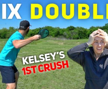 MIX DOUBLES CHALLENGE WITH MY WIFE (Kelsey Throws Over 250 Feet)