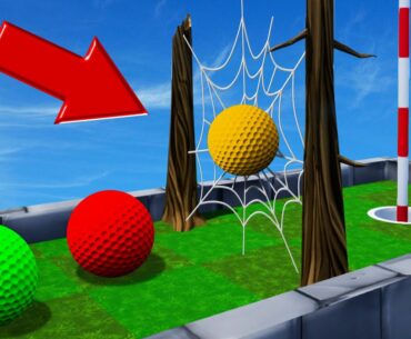 SPIDERWEB vs. GOLFBALLS! (Golf It Troll Map)