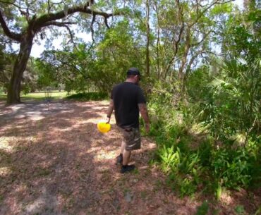 Busted playing disc golf with the boys