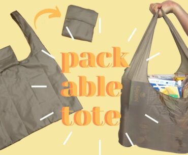 DIY Packable Grocery Tote - BAGGU Inspired | LYDIA NAOMI