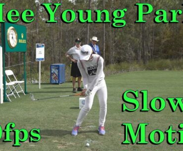 HEE YOUNG PARK 120fps SLOW MOTION FACE-ON IRON GOLF SWING 1080p HD