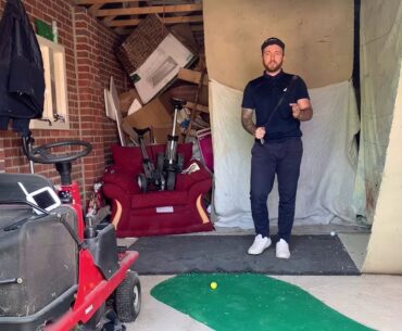 LOCKDOWN GOLF #WITHME MY GARAGE SET UP. THE LOCKDOWN JOURNEY #GOLF #STAYATHOME