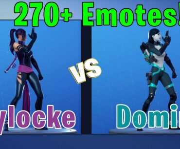 Psylocke VS Domino | Emotes Duel | 270+ Emotes | Fortnite Emotes