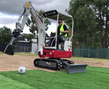 Playing Golf with an Excavator