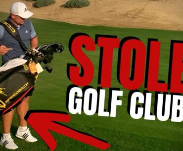 Playing Golf With STOLEN CLUBS!