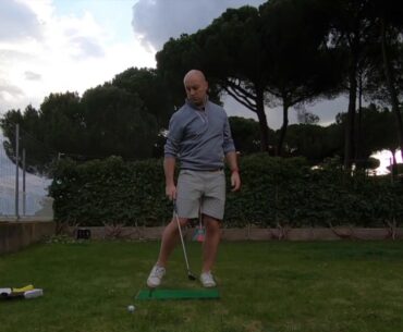 Day 5 - Lockdown golf swing project - External leg rotation and posted left side - 24.04