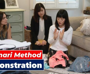 Tidy Up Your Home: The KonMari Method : Storing clothes 2: Demonstration