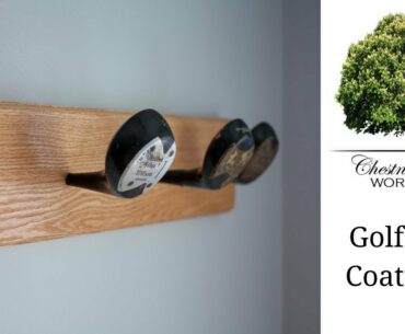 DIY Golf Club Coat Rack - How To Build - Woodworking