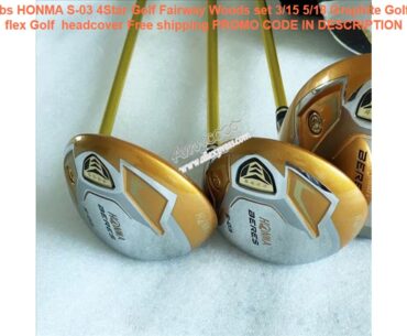 Tanie  New Golf Clubs HONMA S-03 4Star Golf Fairway Woods set 3/15 5/18 Graphite Golf shaft  R or