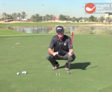 Jamie Gough Putting - Narrowing Focus with Tee pegs - HDiD Golf Academy