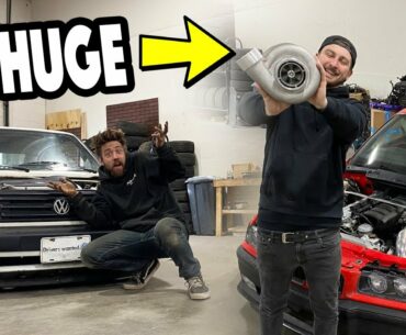 Boosted E36 gets the PERFECT turbo!! & Brian breaks apart his MK2!