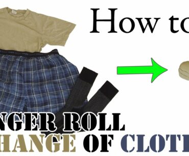 Army Hack: How to Fold a Day's Change of Clothes - Ranger Roll Compact Packing for Travel / Vacation