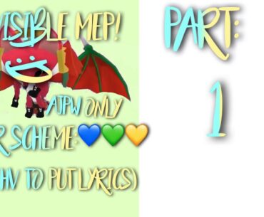 INVISIBLE MEP!!! Yes I’m doing another mep UwU! OPEN! (2/18 left owo) rules in desc