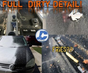 DIRTY Car Detailing | Deep Cleaning a Volkswagen Rabbit and Complete Transformation!!